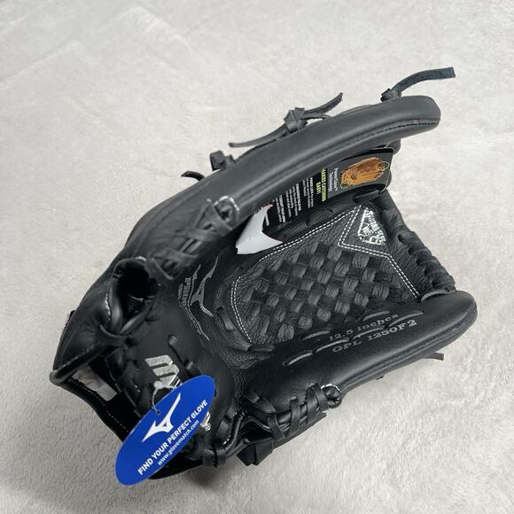 Mizuno Prospect Fastpitch Softball Glove Left Hand Throw 12.5” Black Leather NWT - Picture 6 of 9